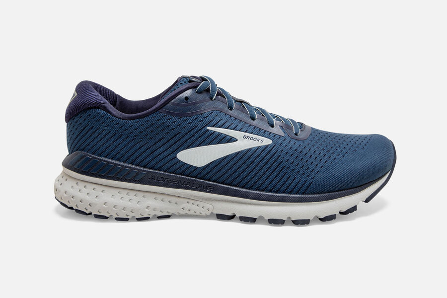 Brooks Herren Adrenaline GTS 20 Laufschuhe Navy/Grau Sale 492-786524